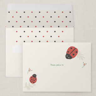 Ladybird Meadow Kid's Personalised Envelope