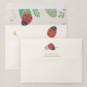 Ladybird Meadow Personalised Envelope
