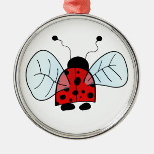 Ladybird Metal Tree Decoration