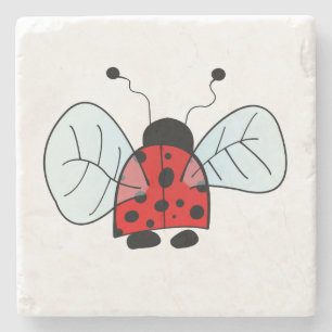 Ladybird Stone Coaster