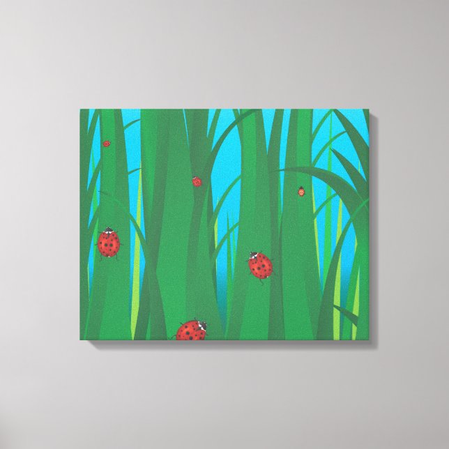 Ladybirds Canvas Print (Front)