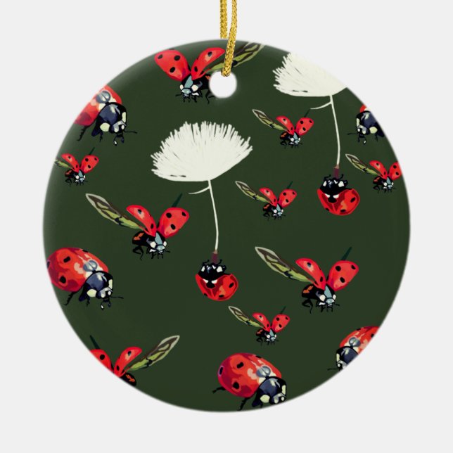 Ladybirds Circle Ornament (Front)