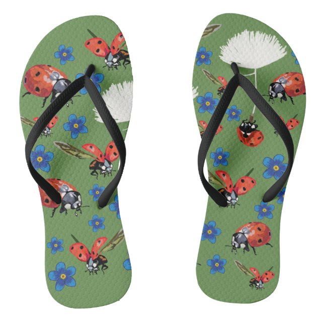 Ladybirds Flip Flops (Footbed)
