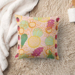 Ladybirds & Fruit Garden Cushion