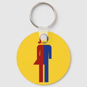 Ladyboy / Tomboy Toilet ⚠ Thai Sign ⚠ Key Ring