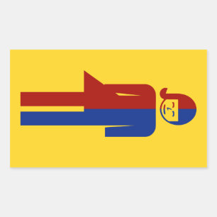 Ladyboy / Tomboy Toilet ⚠ Thai Sign ⚠ Rectangular Sticker