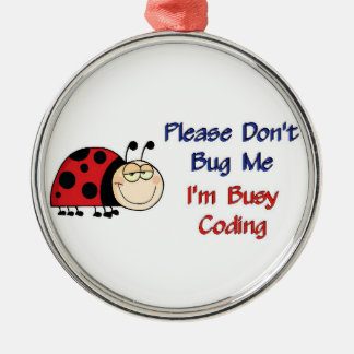 Ladybug-2 Medical Coder Metal Tree Decoration