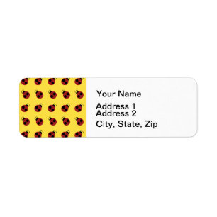 Ladybug 60s retro cool red yellow