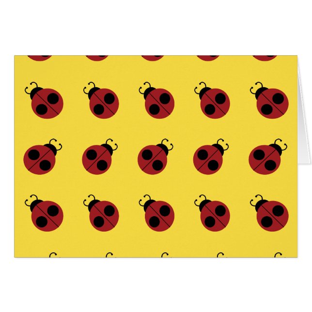 Ladybug 60s retro cool red yellow (Front Horizontal)