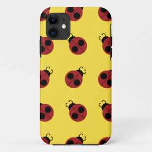 Ladybug 60s retro cool red yellow Case-Mate iPhone case