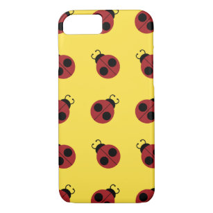 Ladybug 60s retro cool red yellow Case-Mate iPhone case