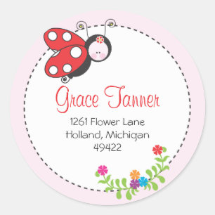 Ladybug Address Label