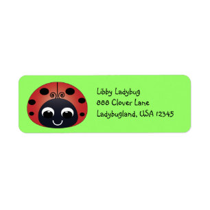 Ladybug Address Label