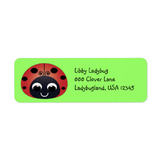 Ladybug Address Label