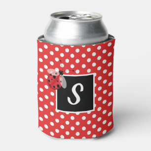 Ladybug and Polka Dots Can Cooler