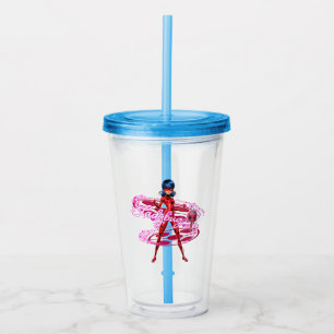 Ladybug and Tikki Graphic Acrylic Tumbler