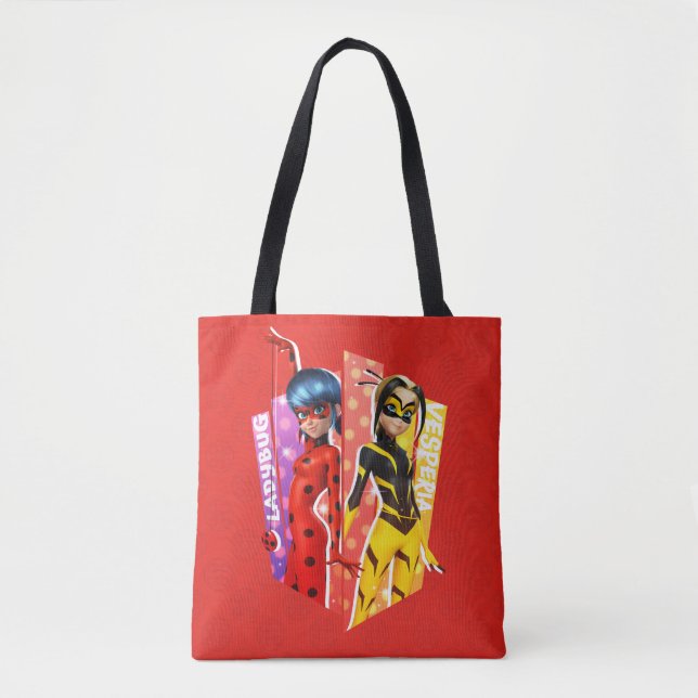 Ladybug and Vesperia Graphic Tote Bag (Front)