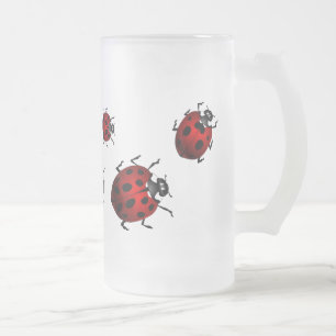 Ladybug Art Beer Mug Beer Glass Ladybug Cups