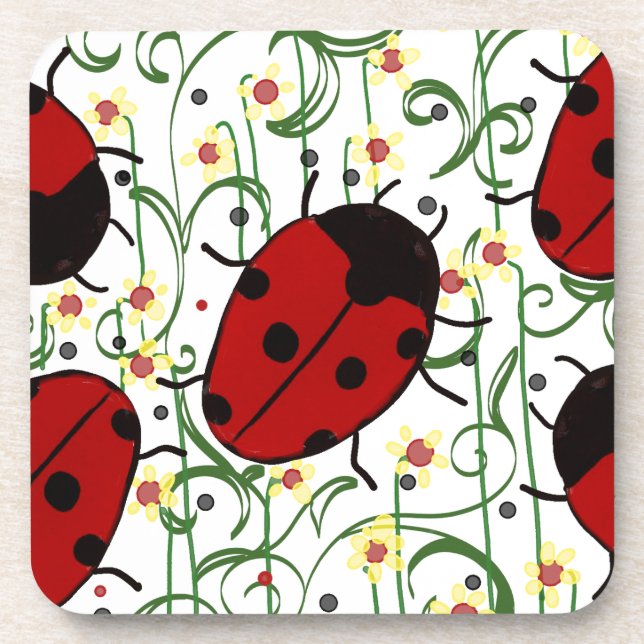 Ladybug Art Coaster (Front)