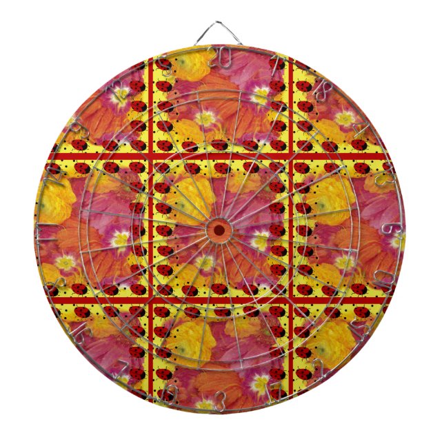 Ladybug Art Dartboard (Front)