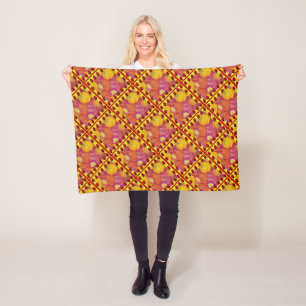 Ladybug Art Fleece Blanket