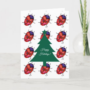 LADYBUG ART HOLIDAY CARD