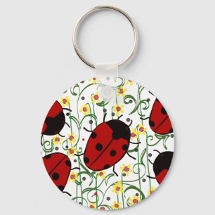 Ladybug Art Key Ring