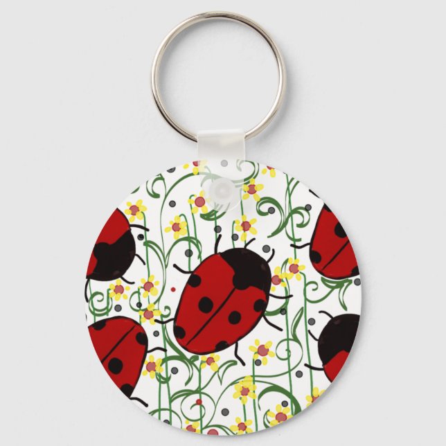 Ladybug Art Key Ring (Front)