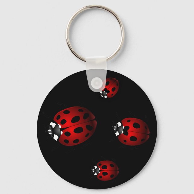 Ladybug Art Keychain Bug Keepsake Ladybug Gifts (Front)