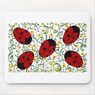 Ladybug Art Mouse Mat