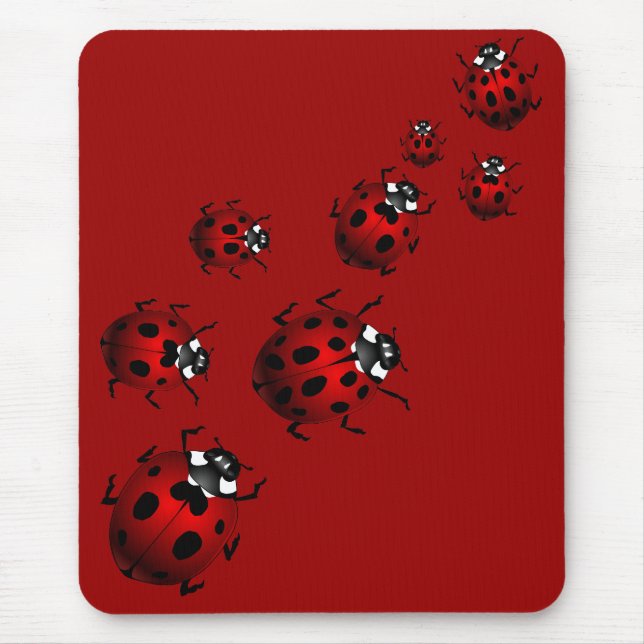 Ladybug Art Mousepad Bug Keepsake Ladybug Gifts (Front)