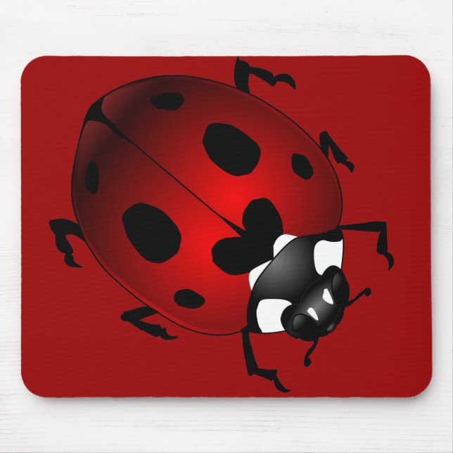 Ladybug Art Mousepad Bug Keepsake Ladybug Gifts (Front)