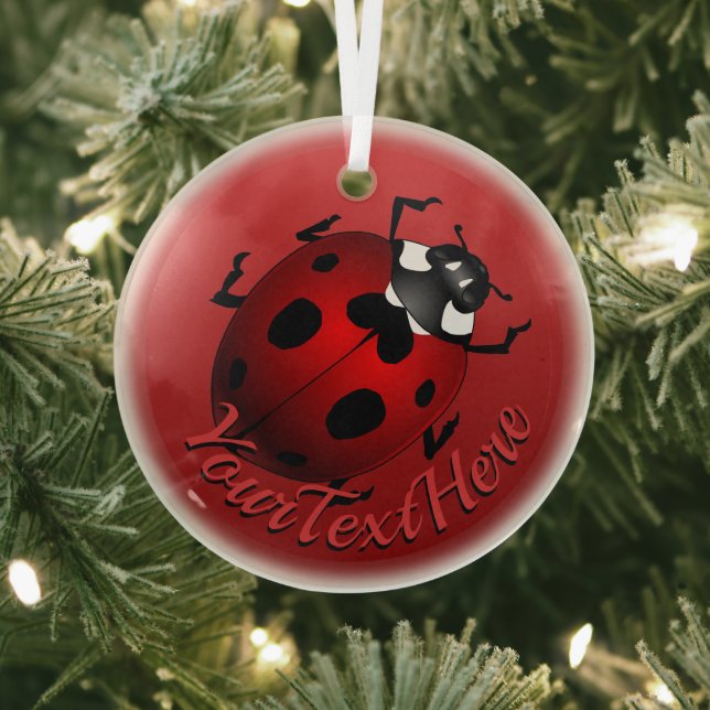 Ladybug Art Ornament Ladybug Christmas Decorations (Insitu)