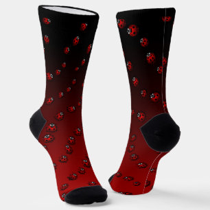 Ladybug Art Socks Cute Ladybird Socks Customize