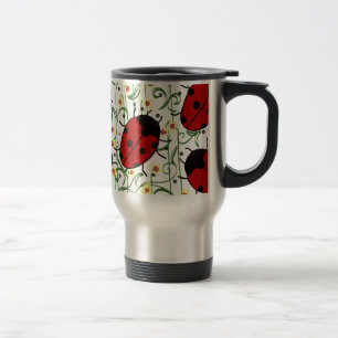 Ladybug Art Travel Mug