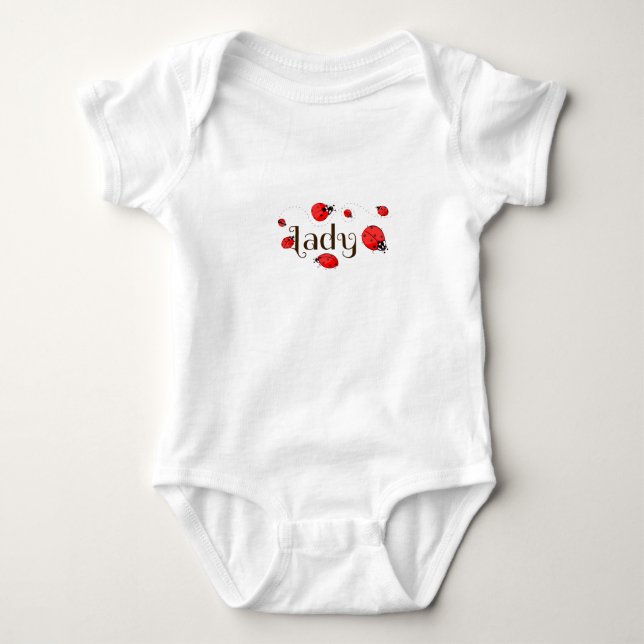 Ladybug Baby Bodysuit (Front)