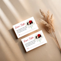 Ladybug baby shower diaper raffle