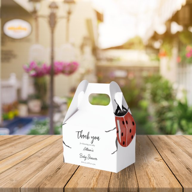 Ladybug Baby Shower Favour Box (Creator Uploaded)