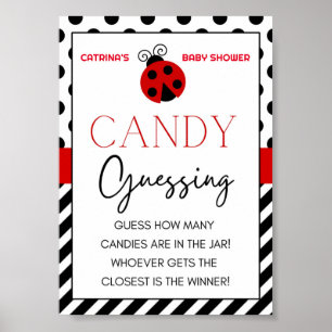 Ladybug Baby Shower Sign