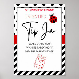 Ladybug Baby Shower Sign