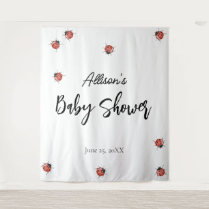 Ladybug Baby Shower  Tapestry