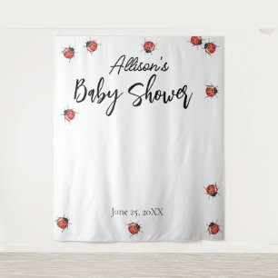 Ladybug Baby Shower  Tapestry