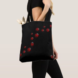 Ladybug Bags Cute Ladybug Ladybird Art Tote Bags