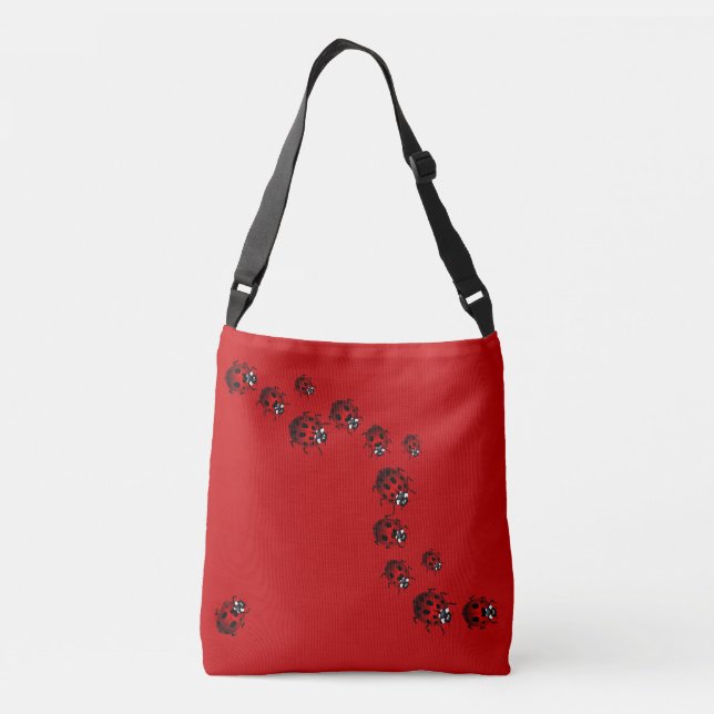 Ladybug Bags Cute Ladybug Ladybird Art Tote Bags (Back)
