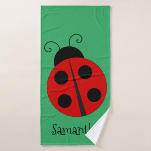 Ladybug Beach Towel Set