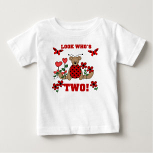 Ladybug Bear 2nd Birthday Baby T-Shirt