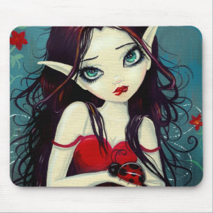 Ladybug Big-Eye Fairy Art Mouse Mat