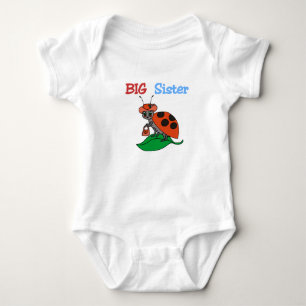 Ladybug Big Sister Baby Bodysuit