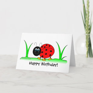 Ladybug Birthday Card
