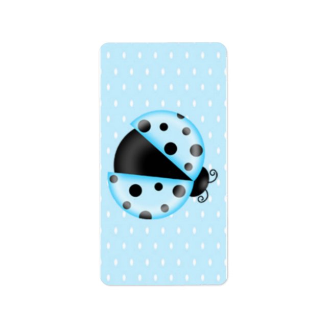 Ladybug Birthday Hershey Miniature Candy Wrapper Label (Front)